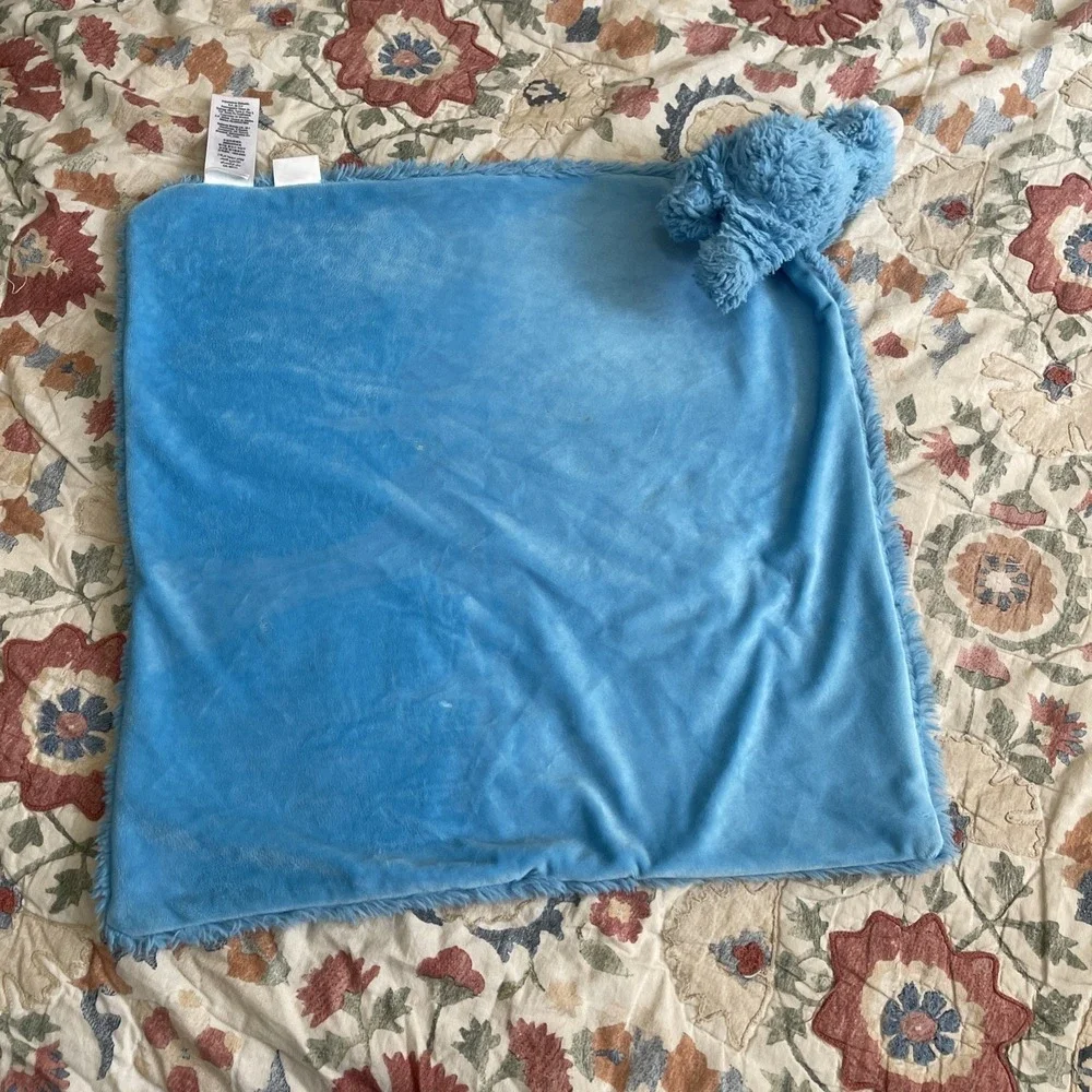 Pottery Barn Kids COOKIE MONSTER Sesame Street Toddler LOVEY Security Blanket